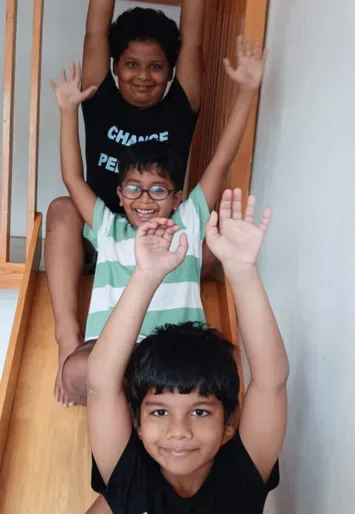 Daycare children at play