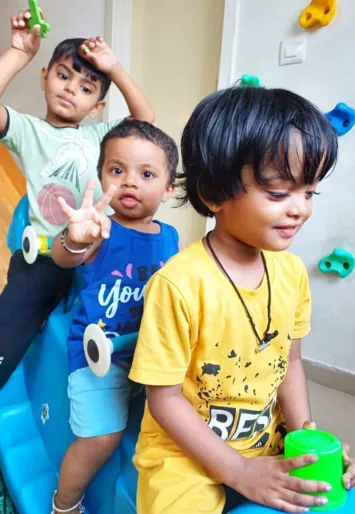 Children resting in the daycare