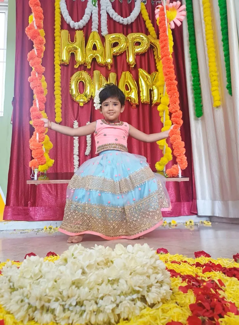 Child engaged in indoor play